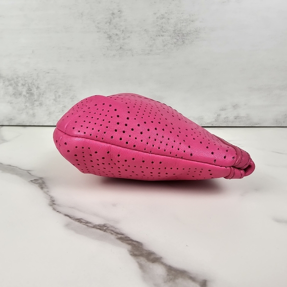 Coach Hoy Pink Leather Wristlet - Picture 4 of 7